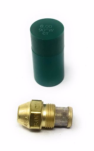 Picture of 00800-90W7 DELAVAN 8.00 GPH 90° W NOZZLE W/ MESH STRAINER